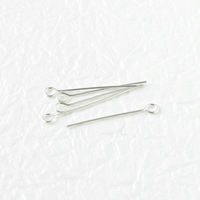 日本紐釦貿易 シルバー925 9ピン 100本 太さ0.5×長さ22mm シルバー A24-39-100 1袋100本（直送品）