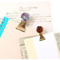 日本紐釦貿易 ミール皿付クリップ 皿20mm ゴールド 2個 A24-56G 1袋2個入(5袋、10個入)（直送品）