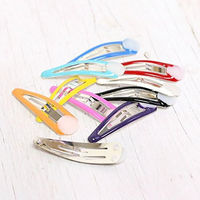 日本紐釦貿易 台付パッチン止め 10色×各5本セット 4cm A5-20MIX 1袋(10色×各5本)