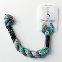 LECIEN COSMO(コスモ) 手芸家 洋輔さんとコラボ グラデーション Seasons5番刺しゅう糸 6本入1箱 カラーNo.202（直送品）