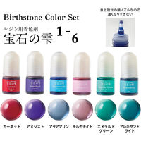 パジコ レジン専用着色剤 宝石の雫バースストーンカラーセット[1-6] 日本製 PDC403376 1セット(2袋)