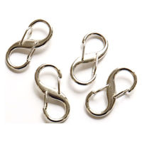 Wナスカン 4.5×2.1cm 内径1.2cm シルバー 4個入 S27-102 S27-102-S 1袋4個入(2袋、合計8個入（直送品）