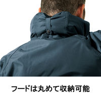 【防寒レインウェア】 Makku マック レインスーツ 上下セット 中綿入り ネイビー M AS-3160 1着