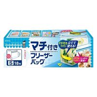 キチントさん 食品保存袋 マチ付き フリーザーバッグ S 電子レンジ解凍可 メモ欄付き 1セット（1箱（18枚入）×5）クレハ
