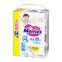 メリーズ おむつ パンツ Lサイズ（9～14kg）1セット（1パック（54枚入）×3）エアスルー 男女共用 花王