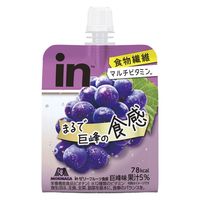 inゼリー（インゼリー）  フルーツ食感 巨峰 1セット（1個（180g）×6） 食物繊維 マルチビタミン 栄養機能食品 森永製菓