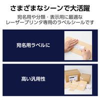 ラベルシール 表示・宛名ラベル レーザープリンタ 14面 四辺余白付 20シート EDT-ECNLL14S20 エレコム 1個（直送品）