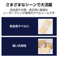 ラベルシール 表示・宛名ラベル レーザープリンタ 24面 四辺余白付 20シート EDT-ECNLL24BS20 エレコム 1個（直送品）