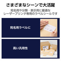ラベルシール 表示・宛名ラベル レーザープリンタ 8面 四辺余白付 20シート EDT-ECNLL8S20 エレコム 1個（直送品）