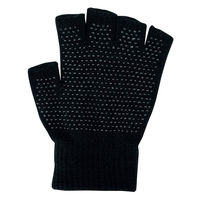 カヴァーワーク のびのび5本指切手袋スベリ止め付 F 黒 4571200283167 1個