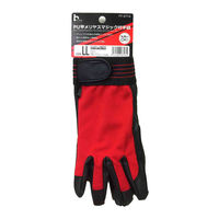 カンダ PU甲メリヤスマジック付手袋 S レッド 4571200287004 1個