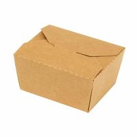 HEIKO 弁当容器 ペーパーランチBOX 13-11 クラフト 1セット（100枚：50枚入×2袋）