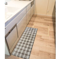 オカトー マーレインテリアマットNチェック GY 4905016008452 1個（直送品）