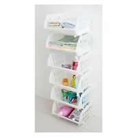 平和工業 積み重ねバスケットNホワイト 4907556171146 1個