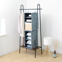 東洋ケース ハンギングラック3段 GY ESTC-HGR3-GY 1個（直送品）