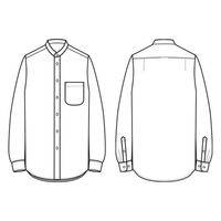 セブンユニフォーム 男女兼用スタンドカラーシャツ M サイズ GH7021-4 1セット(2枚入)（直送品）