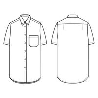 セブンユニフォーム 男女兼用半袖ボタンダウンシャツ L サイズ GH7020-4 1セット(2枚入)（直送品）