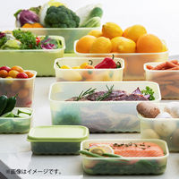 ロック＆ロック キープフレッシュ 鮮度保持 保存容器 長方形 330ml グリーン 食洗機・電子レンジ対応 1個 ベストコ