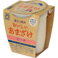 ヤマク食品 甘酒 ノンアルコール 親子で飲むおいしいあまざけ ピーチ 180g 3個