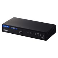 エレコム スイッチングハブ 8ポート ギガ LANハブ 金属筐体 電源内蔵 ループ検知 EHC-G08MN4-HJB 1個（直送品）