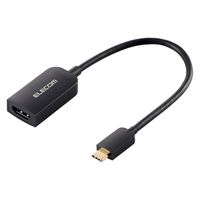 USB-C to HDMI 変換アダプター 15cm 4K 60Hz 黒 AD-CHDMIQBK3 エレコム 1個