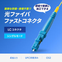 サンワサプライ  光ファイバファストLCコネクタ HKB-AC-FLCSM（直送品）