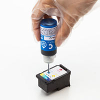 サンワサプライ キヤノン（Canon）用 詰替えインク BC-366用/INK-C366S3 3色カラー 穴あけ工具付き 1個（直送品）