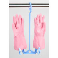 サワフジ 手袋ハンガー ピンチ付 2本組 ライトブルー●1セット(2本組×5) 4970161012890 1セット(2本組×5)（直送品）