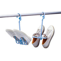 サワフジ シューズハンガー くっつん 2個組 ライトブルー●1セット(2個組 ×5) 4970161012791 1セット(2個組（直送品）