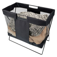 サワフジ メッシュバスケット大 ブラック●1セット(1個×2) 4973306394851 1セット(1個×2)（直送品）