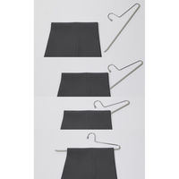 サワフジ アニマーレ すべらないスラックスハンガー シルバー 4973306594978 1セット(1個(2本)×5)