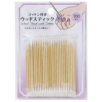 まるき コットン付きウッドスティック 7cm 100本●20個組セット 4978446984757 1セット(20個)（直送品）