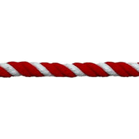 名古屋製綱 アクリル紅白ロープ 12mm×100m 1巻（直送品）