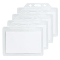 レモン 名札用ホルダー ソフトタイプ 名刺サイズ 5個入 887488x10 SET 1箱(10パック入)