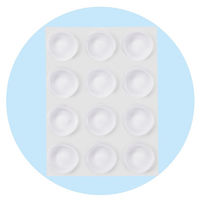 レモン クッションゴム 丸厚 12.5mm 透明 887525x10 SET 1箱(12個×10パック入)