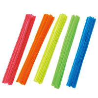 レモン カラフルモール 15cm 5色 887517x10 SET 1箱(40本×10パック入)