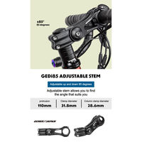 GORIX GEDi85 ±85°角度可変ステム 110mm マットブラック 43669 1個（直送品）