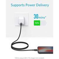 Anker PowerLine II USB-C & ライトニングケーブル 3m USB ブラック