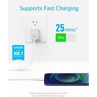 Anker PowerLine II USB-C & ライトニングケーブル 3m USB ホワイト