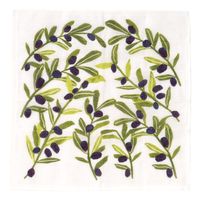 しあわせ重ねふきん 7枚重ね 蚊帳生地ふきん 台ふきん 食器拭き 30×30cm オリーブ 日本製 1枚 藤栄