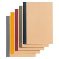 無印良品 植林木ペーパー裏うつりしにくいノート5冊組 B5・36枚 6mm横罫 背クロス5色 1セット（1個（5冊組）×2）
