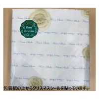 日繊商工 クリスマスシール付き 無撚糸バスタオルギフト(パープル)/包装済 466010PU-chrismas-4 1箱(4個入)（直送品）