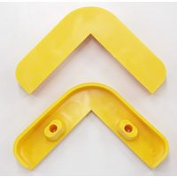 王子ゴム化成 SCLー0065Vコーナーガード用エンドキャップ 黄 SCL-0065V 1個（直送品）