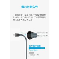Anker PowerLine+ USB-C & USB-A ケーブル 0.9m