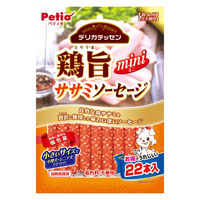 ペティオ デリカテッセン 鶏旨 ミニ ササミソーセージ 22本入 3袋 犬用 おやつ