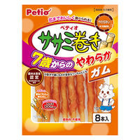 ペティオ ササミ巻き 7歳からの やわらか ガム 8本入 3袋 犬用 おやつ