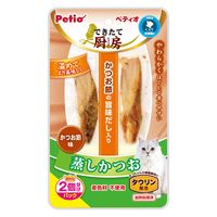 ペティオ できたて厨房 蒸しかつお（2個分けパック）かつお節味 3袋 猫用 おやつ