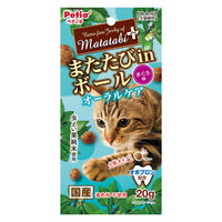ペティオ またたびプラス またたびinボール オーラルケア まぐろ味 国産 20g 3袋 猫用 おやつ
