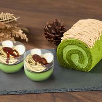 アデリー 2024【御歳暮】のし付き 京都・東山茶寮 宇治抹茶栗のモンブランロールケーキと栗のモンブラン抹茶プリン KHA-01A 1箱（直送品）