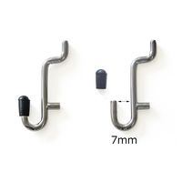 大仙 有孔ボードフック J型 7mm N04013147 1個